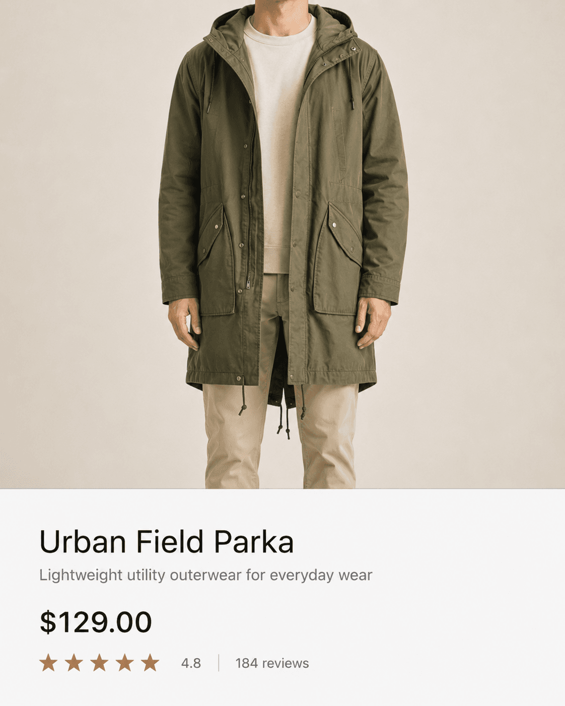 Excellent product fit sample